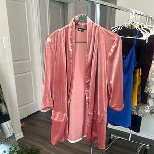 Chic Pink Cardigan Sweater